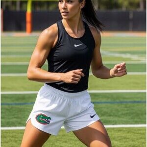 New Nike Shorts Athletic Lacrosse Stock Elite Dri-Fit White Women’s Size M